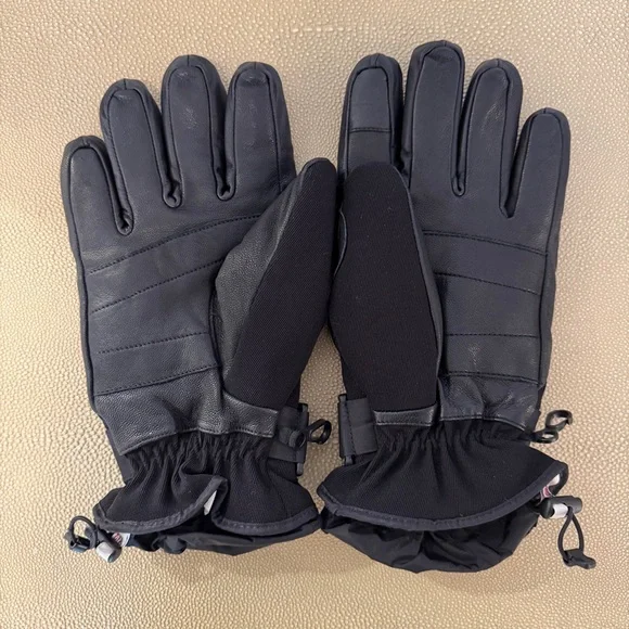 Moncler Grenoble Black Men's Guanti Gloves for Snow Ski Snowboard - Picture 2 of 7